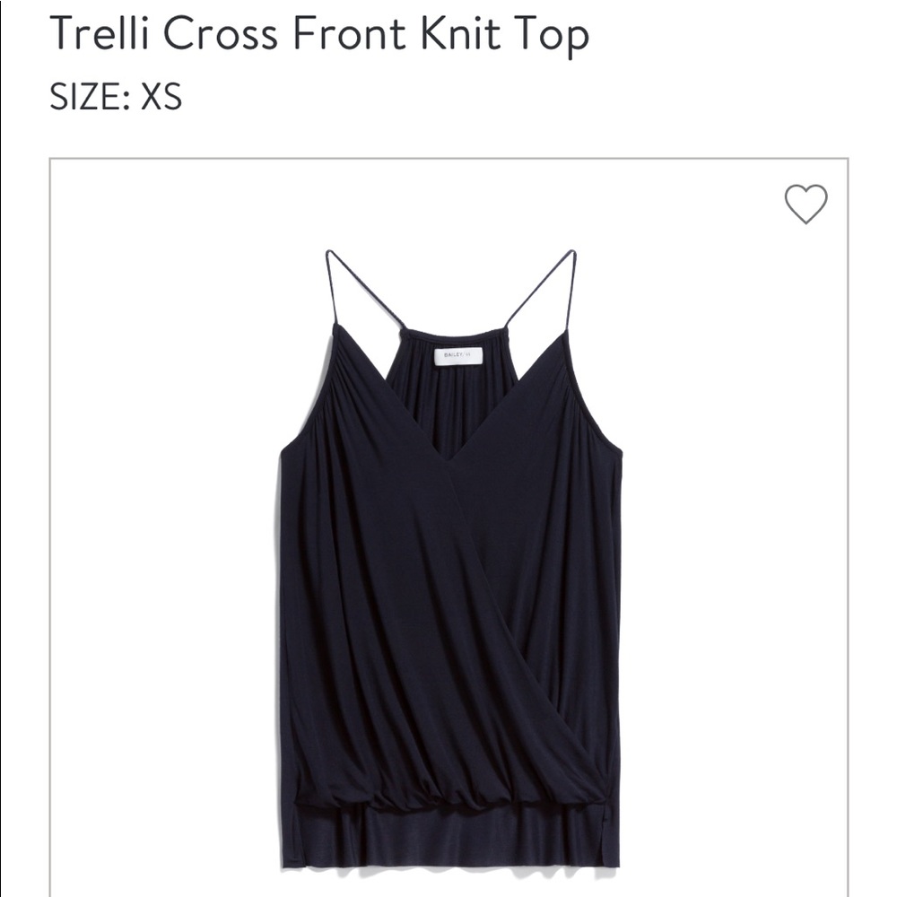 Bailey 44 Trelli Cross Front Knit Tank Top NWT